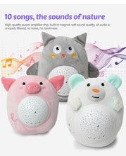 Load image into Gallery viewer, SnoozeAid - Baby Plush Toy With Night Light Projector