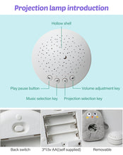 Load image into Gallery viewer, SnoozeAid - Baby Plush Toy With Night Light Projector